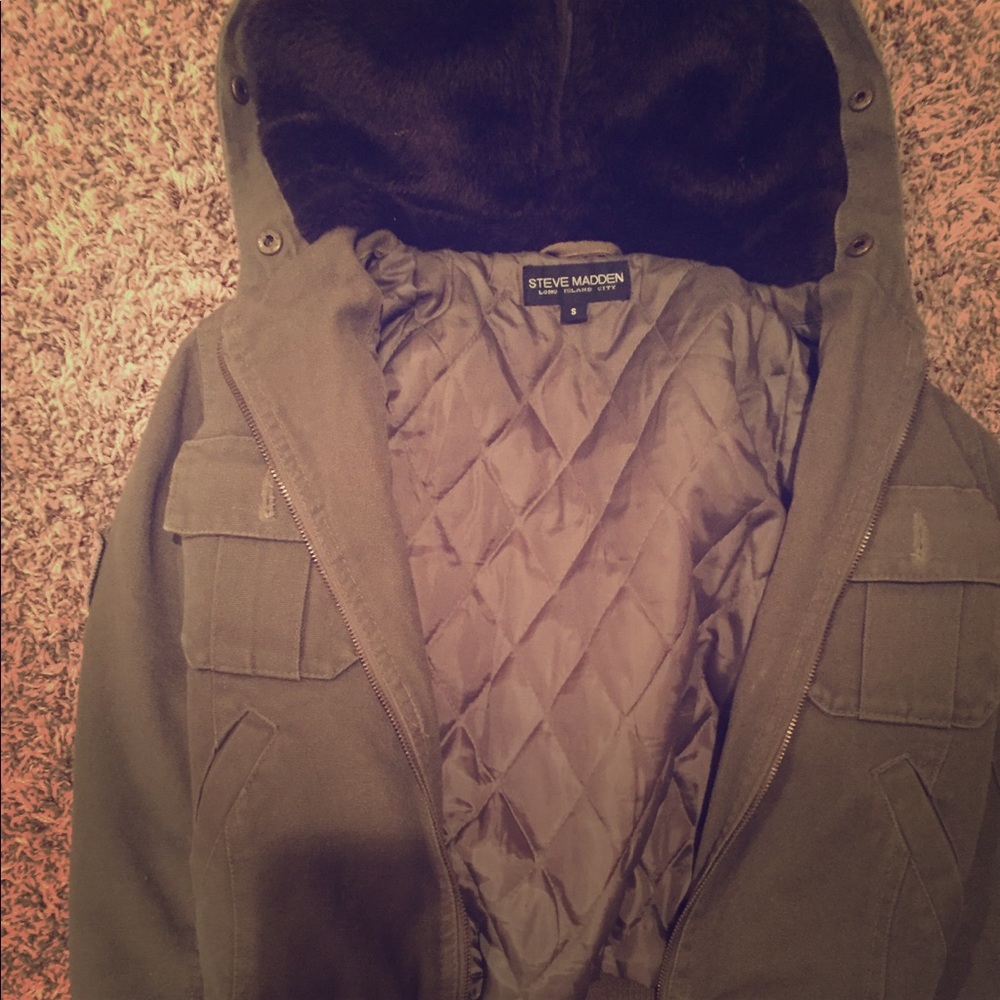 Steve Madden army green coat